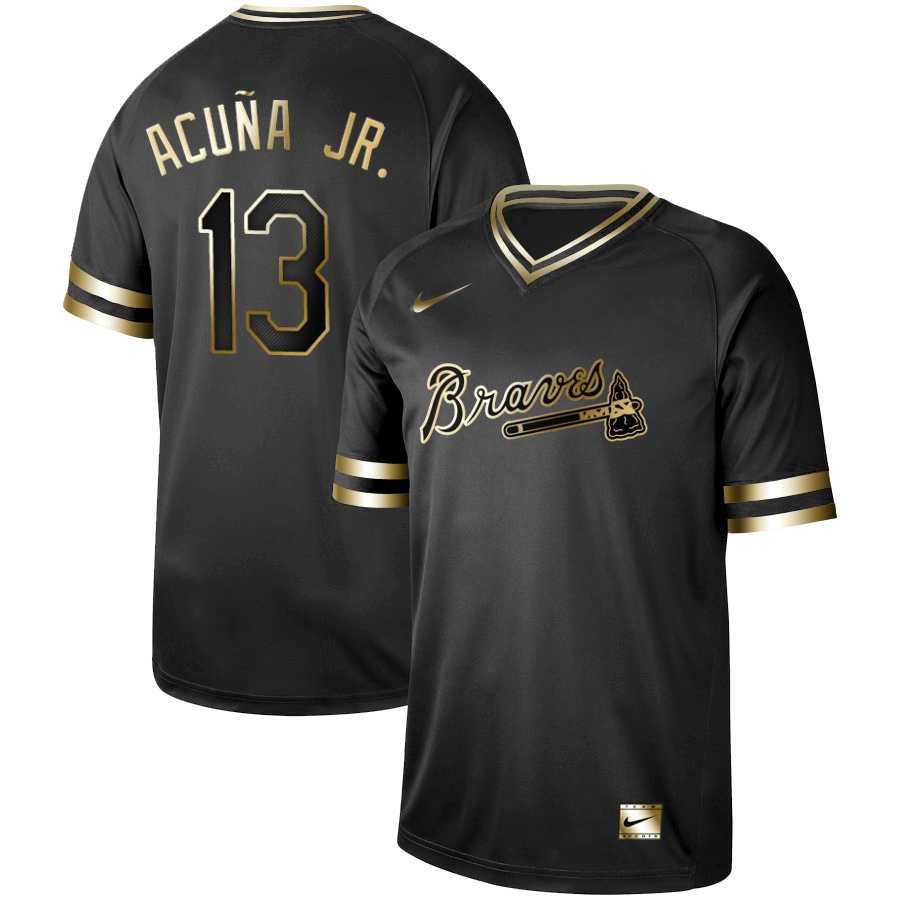 Braves 13 Ronald Acuna Jr Black Gold Nike Cooperstown Collection Legend V Neck Jersey Dzhi,We sell and wholesale Braves 13 Ronald Acuna Jr Black Gold Nike Cooperstown Collection Legend V Neck Jersey Dzhi on line form chian!